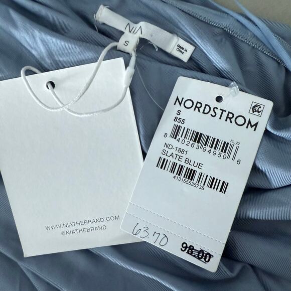 NIA Santal Dress in State Blue, S - Picture 4 of 5